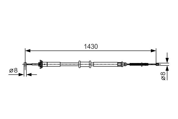 Bosch Handremkabel 1 987 477 912
