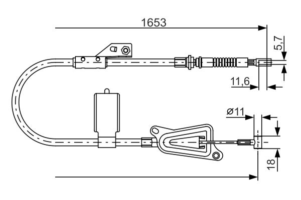 Handremkabel Bosch 1 987 477 915