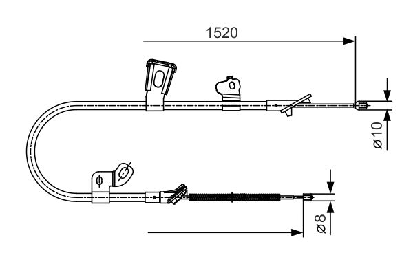 Handremkabel Bosch 1 987 477 918