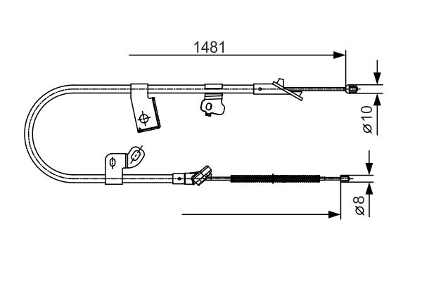 Handremkabel Bosch 1 987 477 919