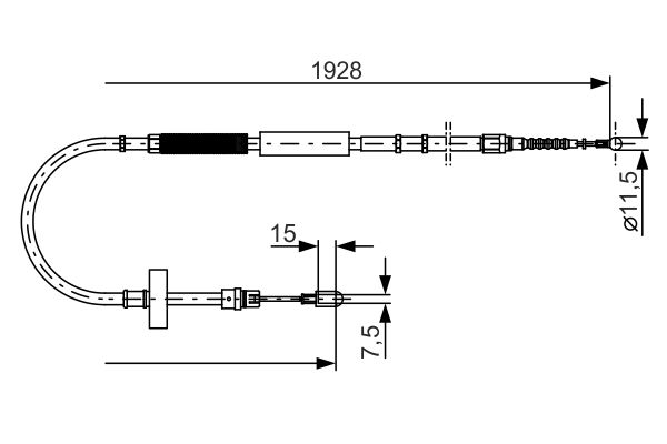 Bosch Handremkabel 1 987 477 922