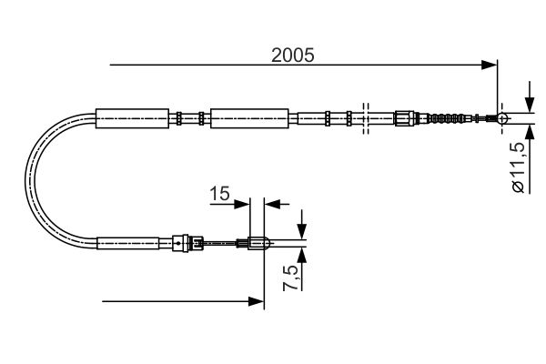 Bosch Handremkabel 1 987 477 923