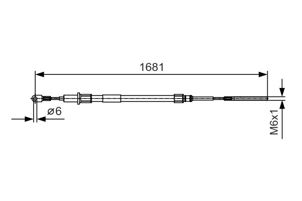 Handremkabel Bosch 1 987 477 924