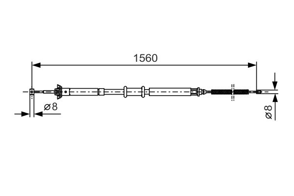 Handremkabel Bosch 1 987 477 925