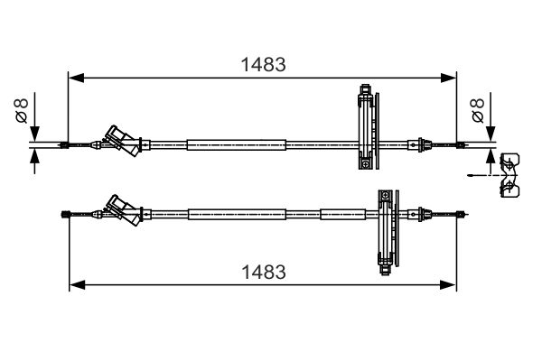 Bosch Handremkabel 1 987 477 930