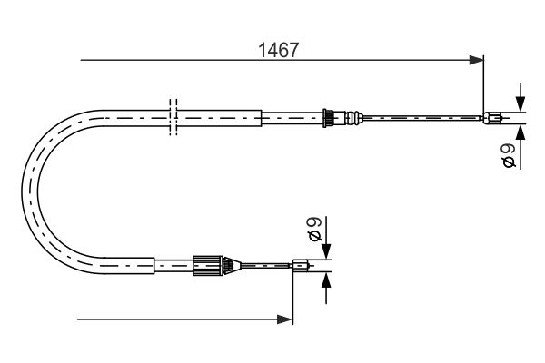 Bosch Handremkabel 1 987 477 937
