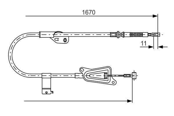 Handremkabel Bosch 1 987 477 943