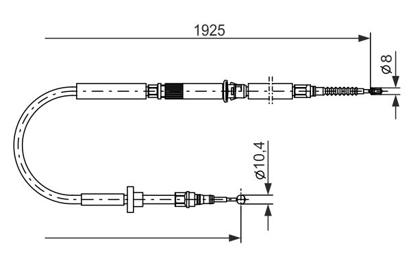 Handremkabel Bosch 1 987 477 959