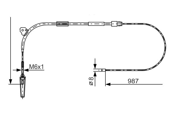 Handremkabel Bosch 1 987 477 960