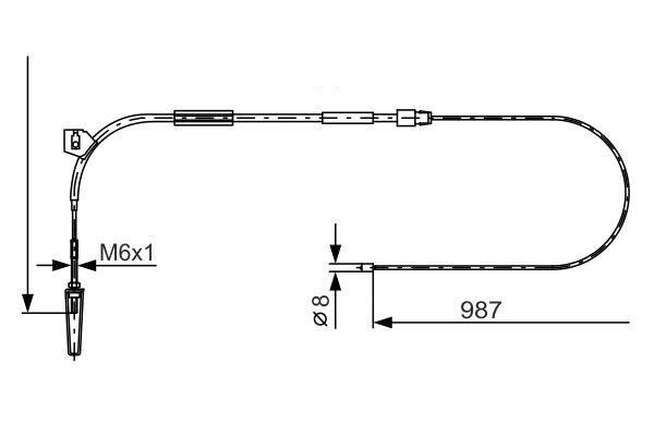 Handremkabel Bosch 1 987 477 962