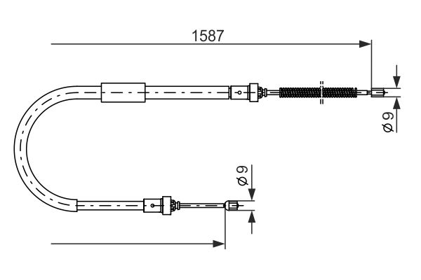 Handremkabel Bosch 1 987 477 965