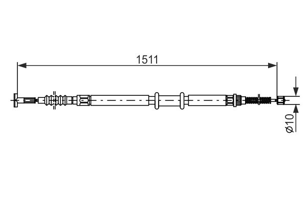 Bosch Handremkabel 1 987 477 968