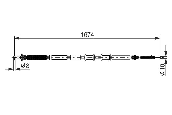 Bosch Handremkabel 1 987 477 976