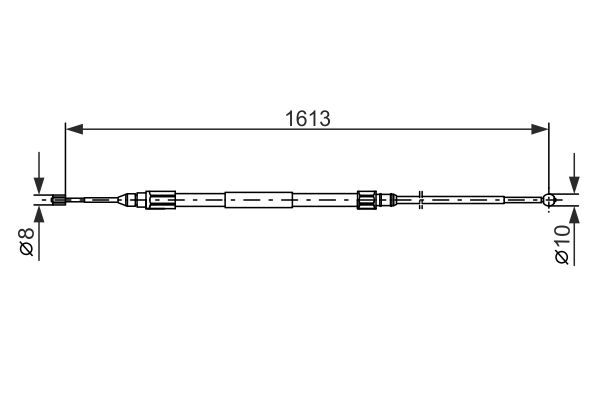 Bosch Handremkabel 1 987 477 987