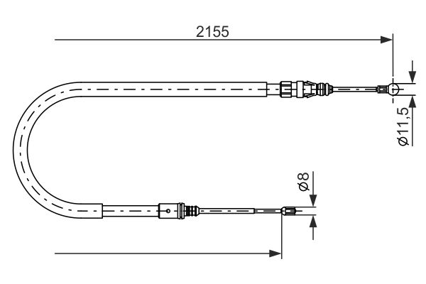 Handremkabel Bosch 1 987 477 994