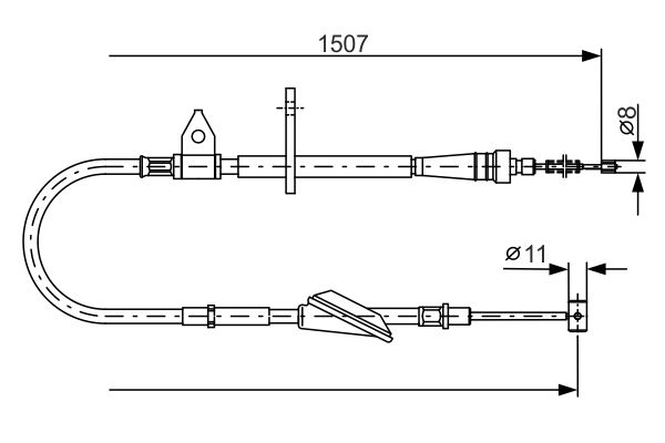 Handremkabel Bosch 1 987 477 995
