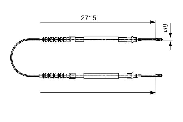 Handremkabel Bosch 1 987 482 003