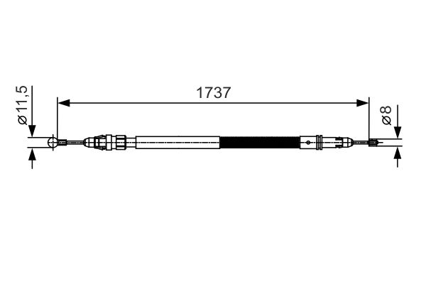 Handremkabel Bosch 1 987 482 008