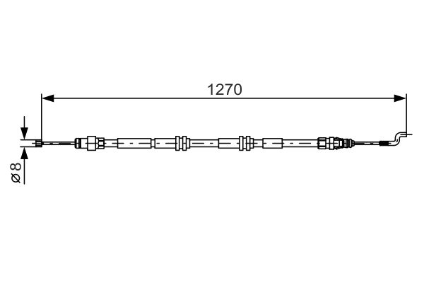 Handremkabel Bosch 1 987 482 014