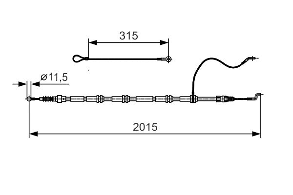 Handremkabel Bosch 1 987 482 015