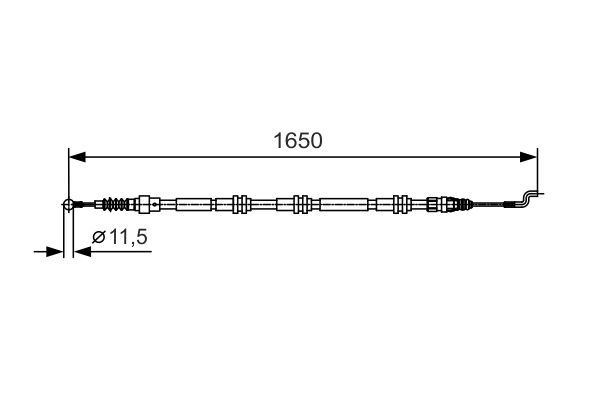 Handremkabel Bosch 1 987 482 016