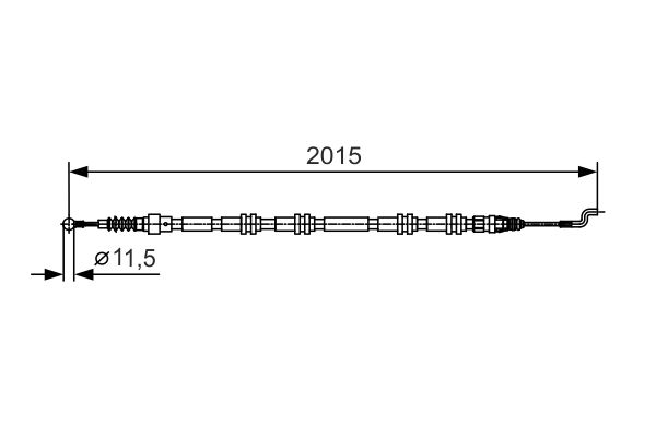 Handremkabel Bosch 1 987 482 017
