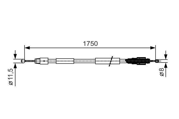 Handremkabel Bosch 1 987 482 018