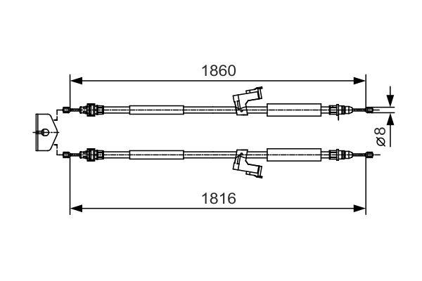 Handremkabel Bosch 1 987 482 019