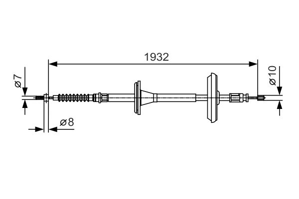 Handremkabel Bosch 1 987 482 021