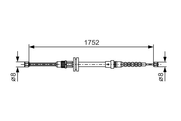 Handremkabel Bosch 1 987 482 044