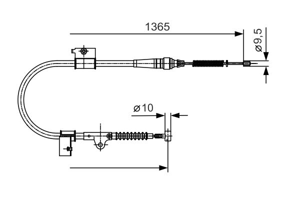 Handremkabel Bosch 1 987 482 048