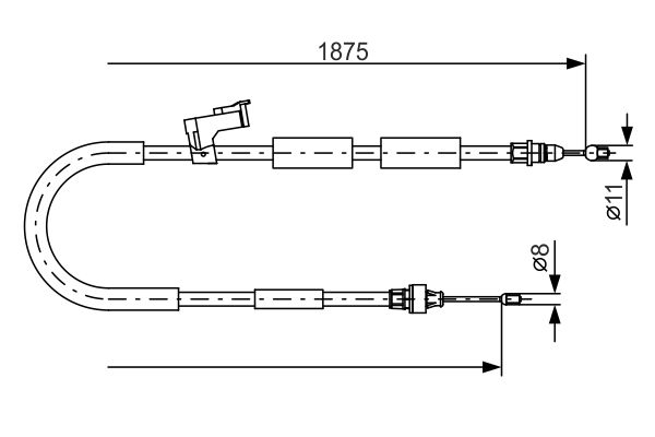 Handremkabel Bosch 1 987 482 057