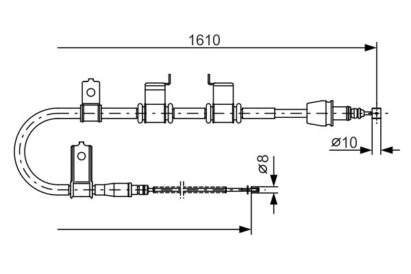 Handremkabel Bosch 1 987 482 070