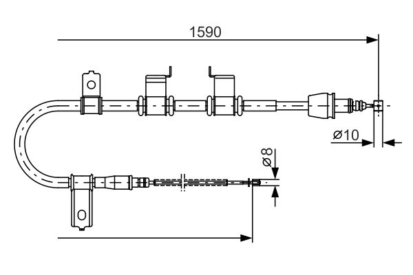 Handremkabel Bosch 1 987 482 072