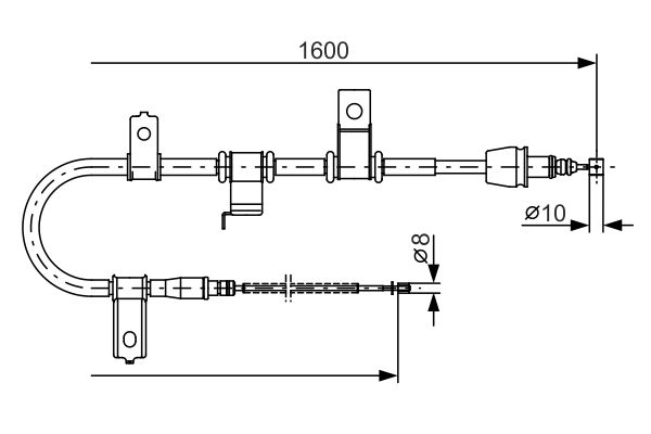 Handremkabel Bosch 1 987 482 073