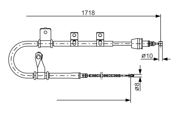 Handremkabel Bosch 1 987 482 075