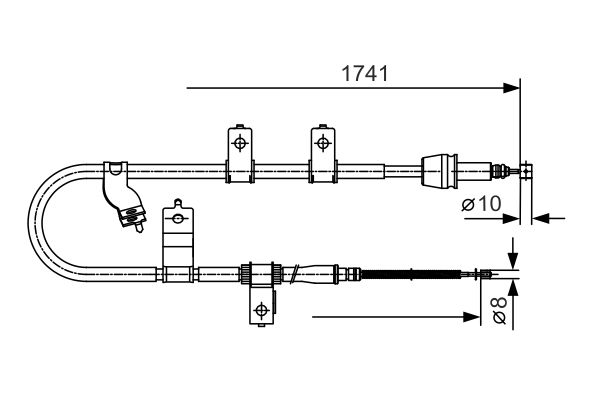 Handremkabel Bosch 1 987 482 076