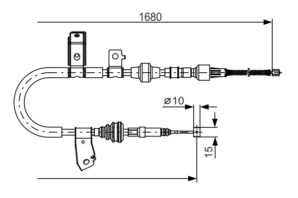 Handremkabel Bosch 1 987 482 087