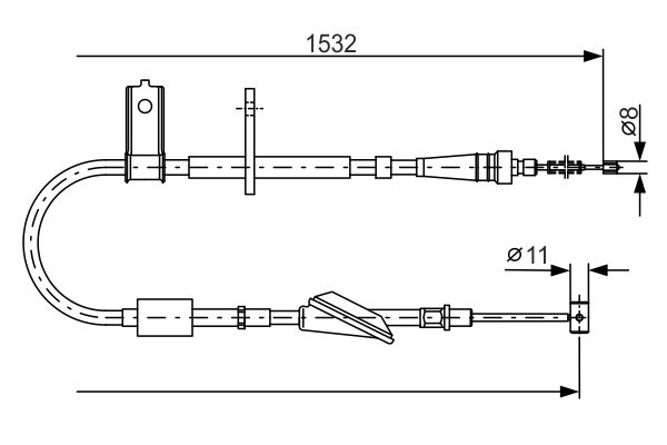 Handremkabel Bosch 1 987 482 093