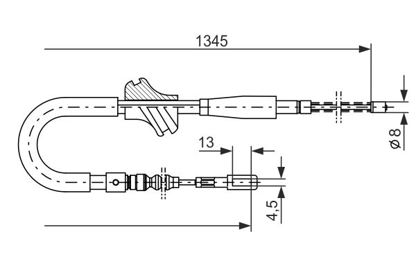 Handremkabel Bosch 1 987 482 101