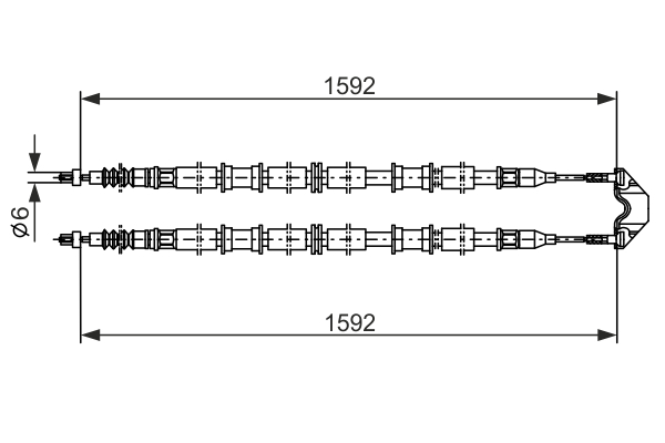 Handremkabel Bosch 1 987 482 102