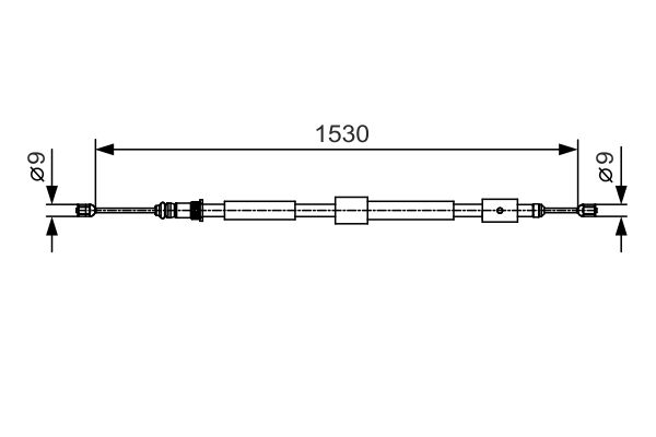 Handremkabel Bosch 1 987 482 114