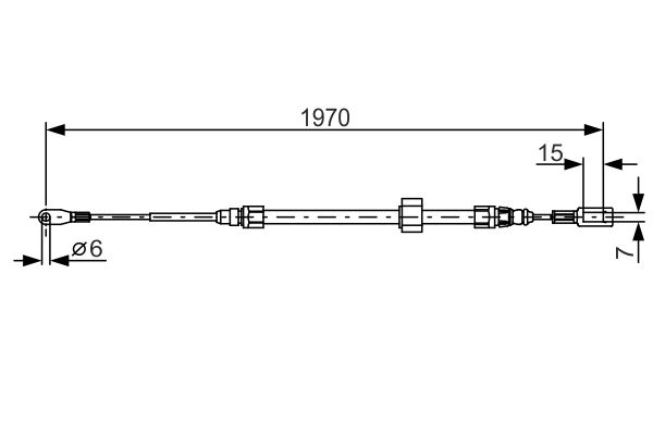 Handremkabel Bosch 1 987 482 131