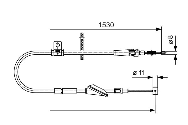 Handremkabel Bosch 1 987 482 136