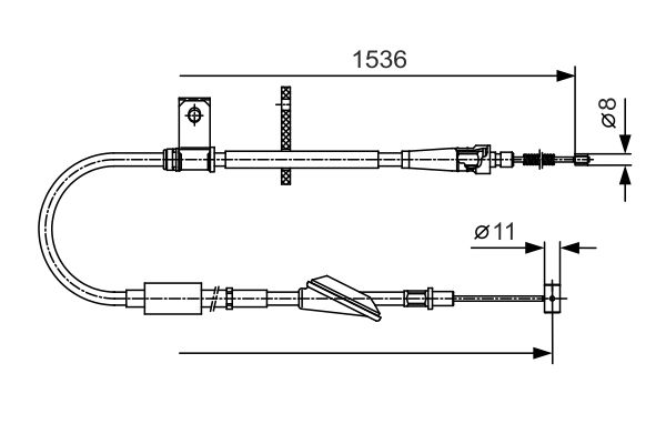 Handremkabel Bosch 1 987 482 137