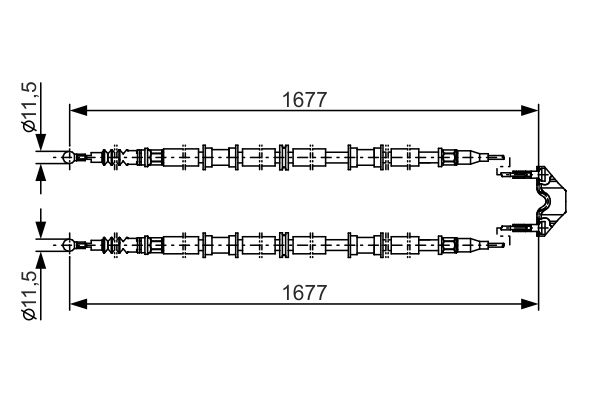 Handremkabel Bosch 1 987 482 141
