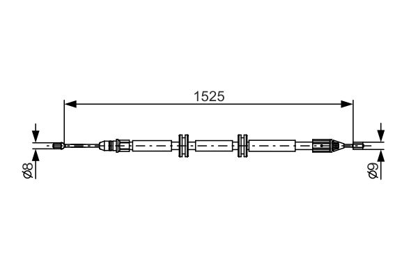 Handremkabel Bosch 1 987 482 142