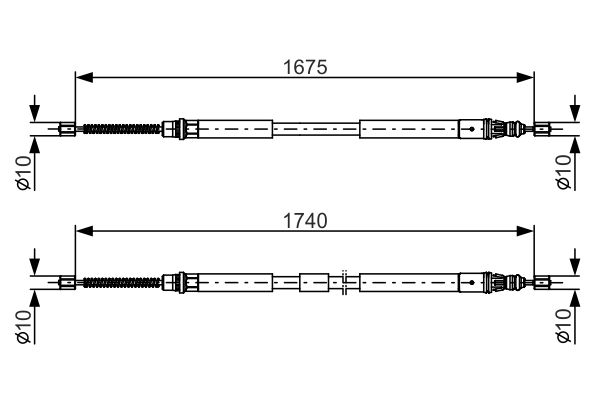 Handremkabel Bosch 1 987 482 144