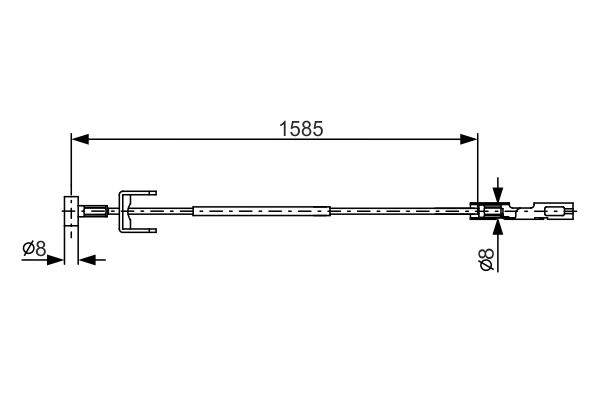 Handremkabel Bosch 1 987 482 145
