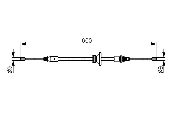 Handremkabel Bosch 1 987 482 146